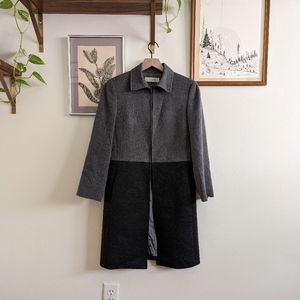 Tahari longline color block blazer